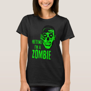 T-shirt Visage de monstre zombie Halloween effrayant