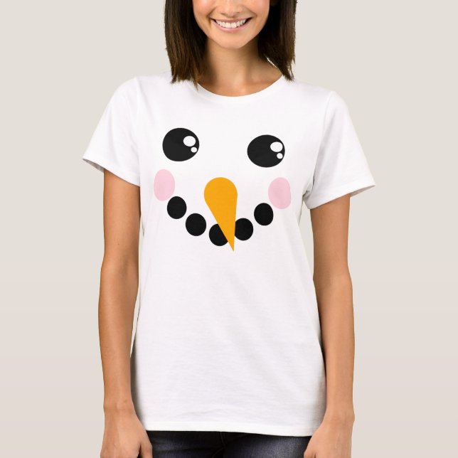 T-shirt Visage de neige (Devant)