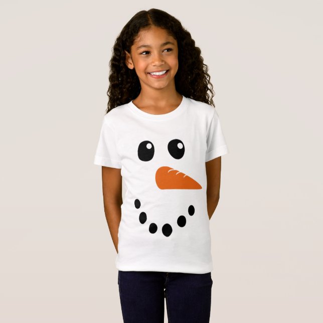 T-Shirt Visage de neige (Devant entier)