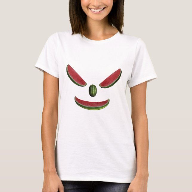 T-shirt Visage de pastèque souriant (Devant)