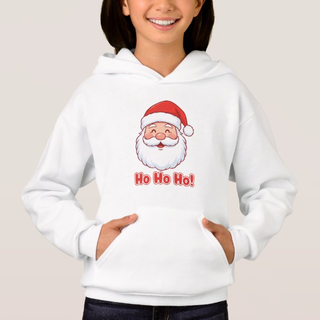 T-Shirt Visage de Père Noël Mignon (Devant)