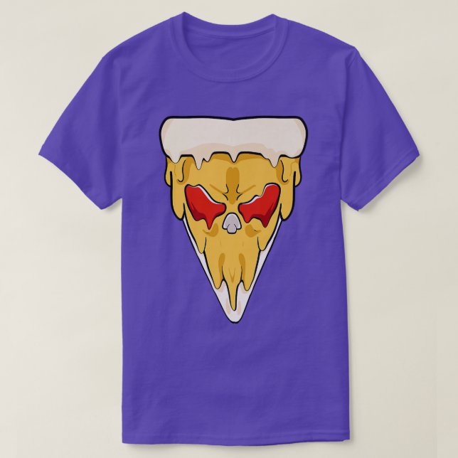 T-shirt Visage de pizza alimentaire  (Design devant)