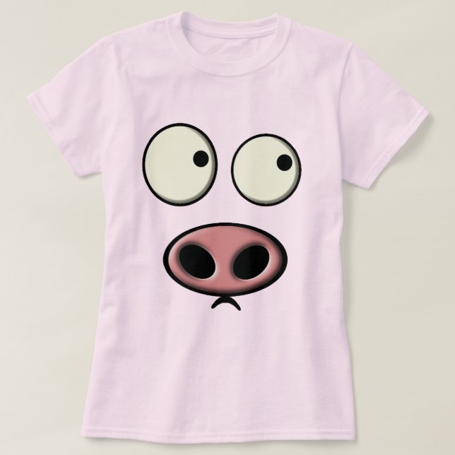 T-shirt Visage de porc (Design devant)
