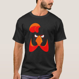 T-shirt Visage de poulet Drôle Mignon Animal Déguisement H
