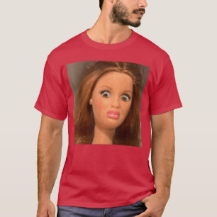 T-shirt Visage de poupée dégoûtant drôle Mème ami garçon