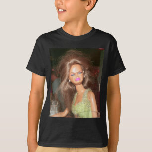 T-shirt Visage de poupée dégoûtant drôle mème hilarant sar