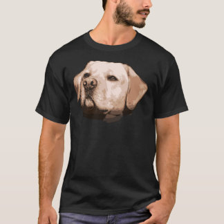 T-shirt Visage de récupération du Labrador jaune