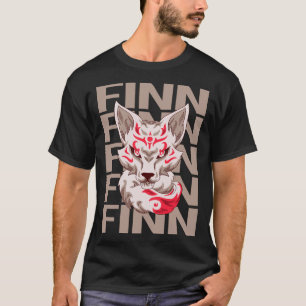 T-shirt Visage de Renard - Nom Finn