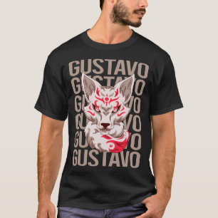 T-shirt Visage de Renard - Nom Gustavo