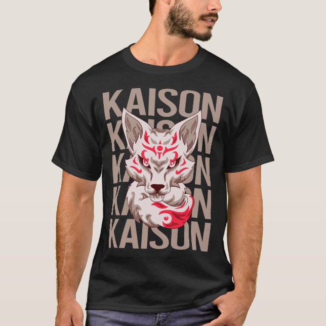 T-shirt Visage de Renard - Nom Kaison (Devant)