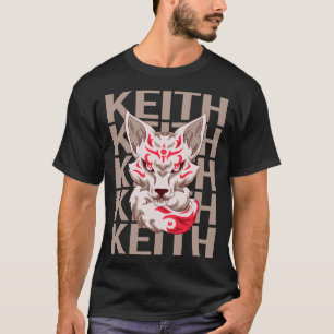 T-shirt Visage de Renard - Nom Keith