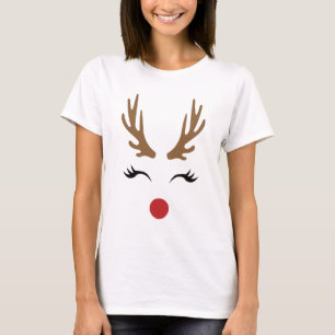 T-shirt Visage de rennes de Festin capricieux