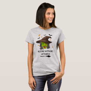 T-shirt Visage de Sorcière au Repos Activé
