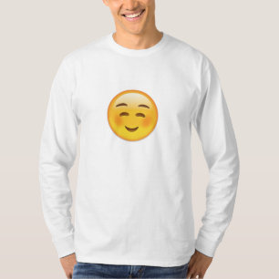 T-shirt Visage de sourire blanc Emoji
