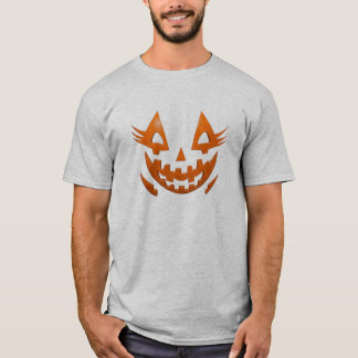 T-shirt visage de sourire citrouille | Jolie Hallo