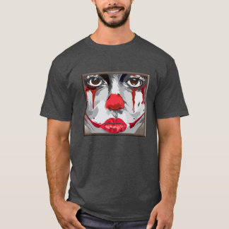 T-shirt Visage de tee - shirt d'un clown