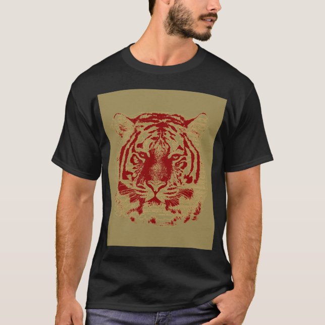 T-shirt Visage de Tigre (Devant)