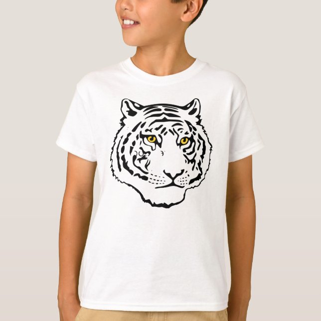 T-shirt Visage de tigre (Devant)