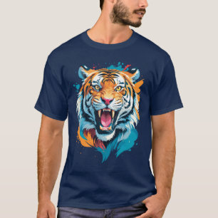 T-shirt Visage de tigre torride