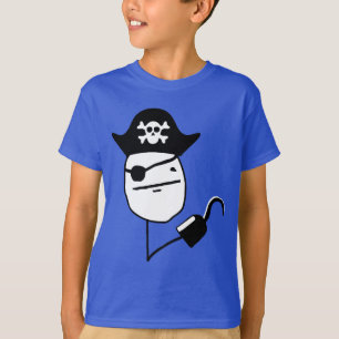 T-shirt Visage de tisonnier de pirate - meme