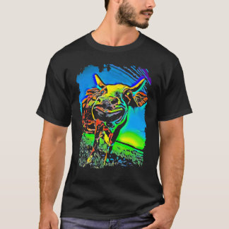T-shirt Visage de vache Pop Art