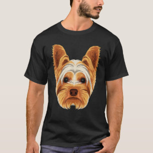 T-shirt Visage de Yorkshire Terrier Chien Yorkshire Terrie