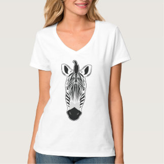 T-shirt Visage de zèbre