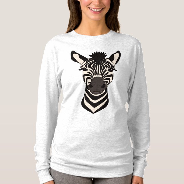 T-shirt Visage de zèbre (Devant)