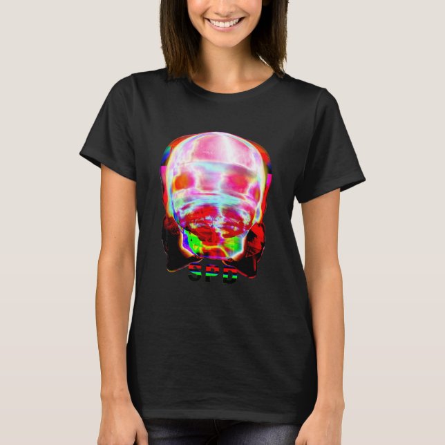 T-shirt Visage démoniaque fou (Devant)