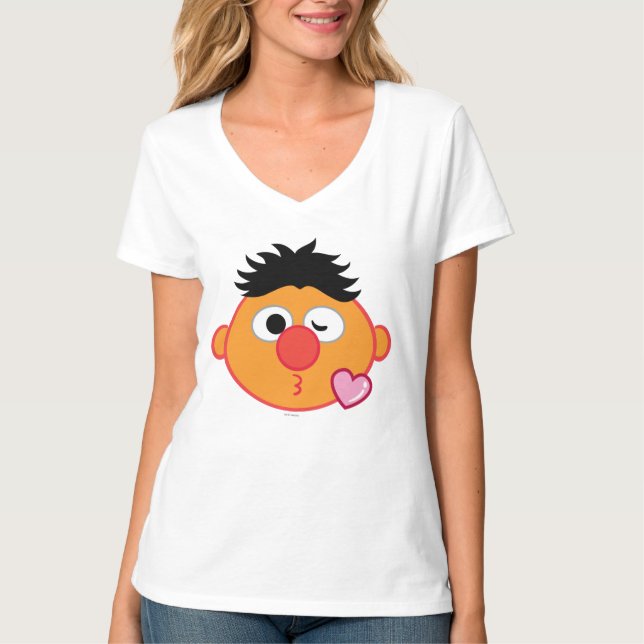 T-shirt Visage d'Ernie lançant un baiser (Devant)
