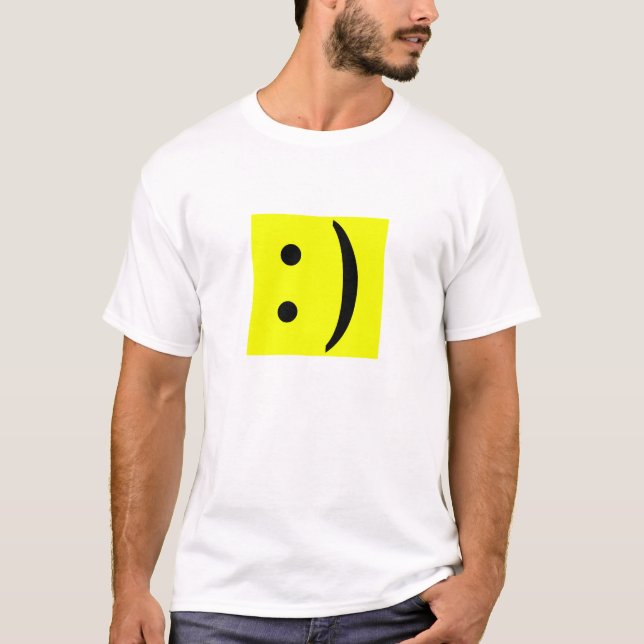 T-shirt Visage des textes d'ASCII (Devant)