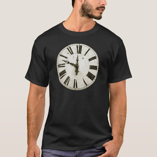 T-shirt Visage d'horloge (Devant)