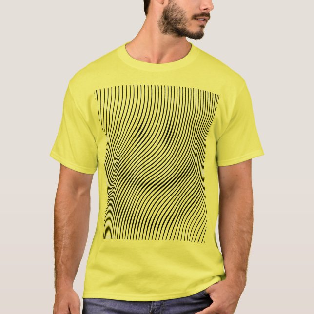 T-shirt visage d'illusion optique (Devant)