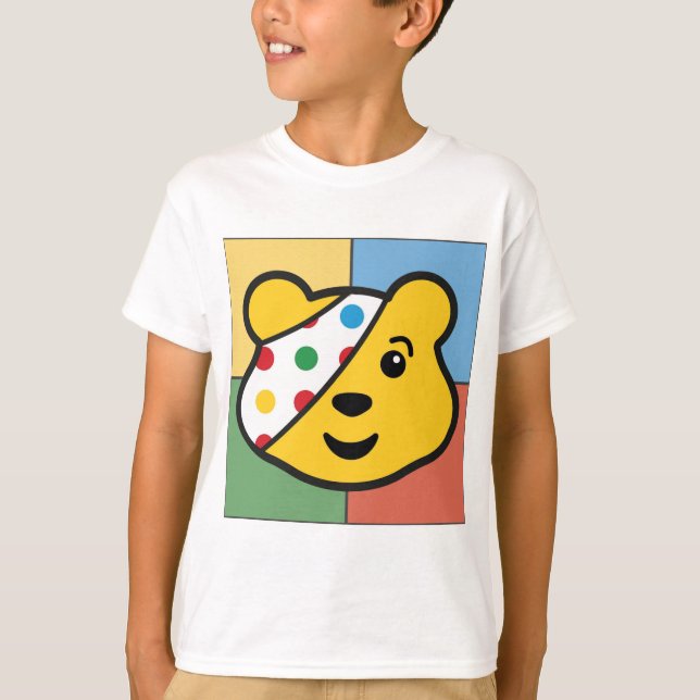 T-shirt Visage d'ours Pudsey (Devant)