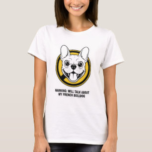 T-shirt Visage drôle de Bouledogue Français Design de Fren