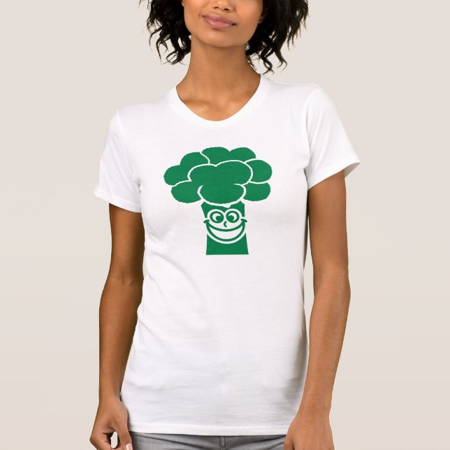T-shirt Visage drôle de brocoli (Devant)