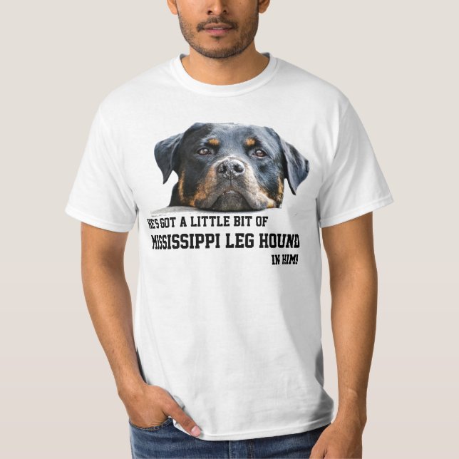 T-shirt Visage drôle de chien de rottweiler de chien de (Devant)
