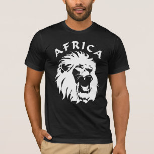 T-shirt Visage du lion rugissant Afrique