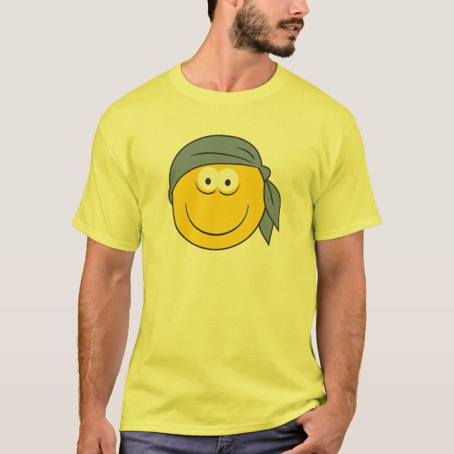 T-shirt Visage du pirate de Bandana (Devant)