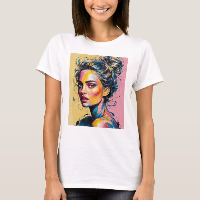 T-shirt Visage dynamique (Devant)