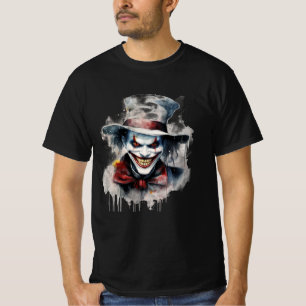 T-shirt Visage effrayant : Sourire des clowns maléfiques à