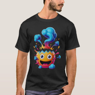 T-shirt Visage Émotionnel Choqué Tête Explosant Submergé C