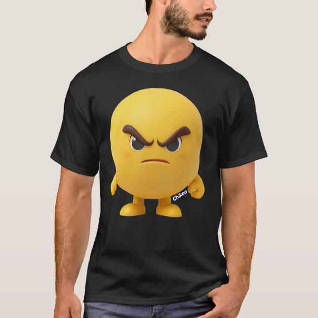 T-shirt Visage en colère (Devant)