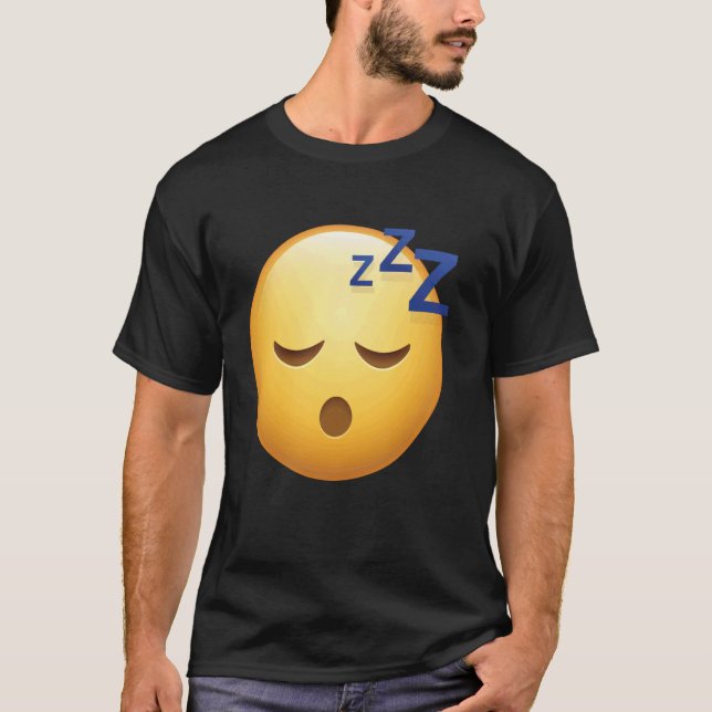 T-shirt Visage endormi u2013 Attraper Zu2019s avec style (Devant)