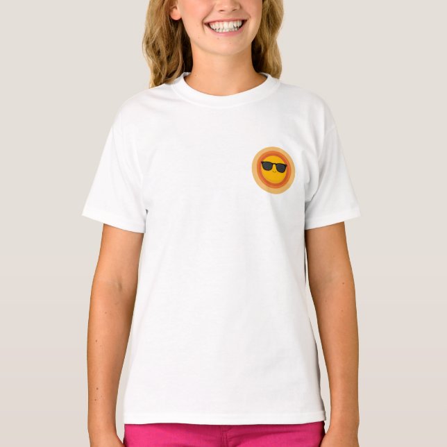 T-shirt Visage Ensoleillé Enfantin (Devant)