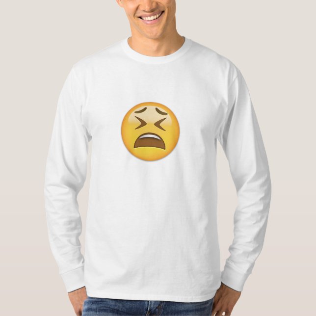 T-shirt Visage fatigué Emoji (Devant)
