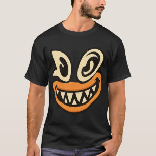T-shirt Visage Fou avec Grand Sourire – Tee-shirt Graphiqu