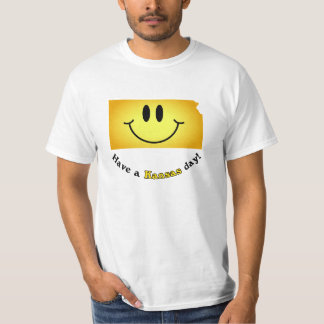 T-shirt Visage heureux - ayez un jour du Kansas !