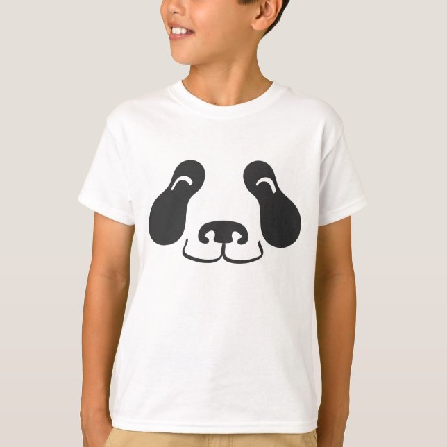 T-shirt Visage heureux de panda (Devant)