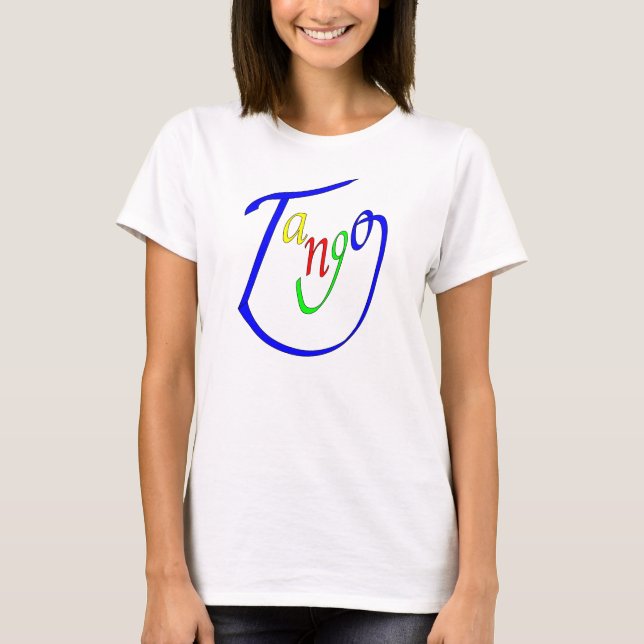 T-shirt Visage heureux de tango (Devant)